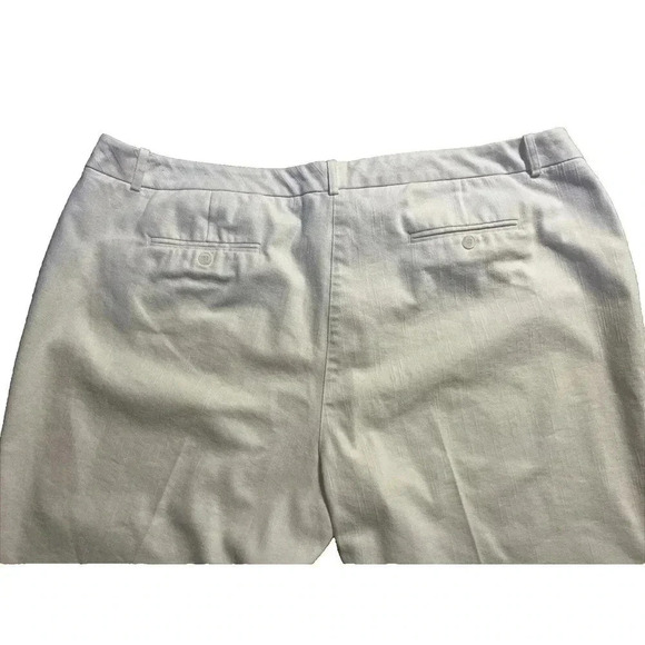 Worthington Pants Womens 24W Modern Fit Pants White Flat Front Straight Leg - Picture 5 of 13